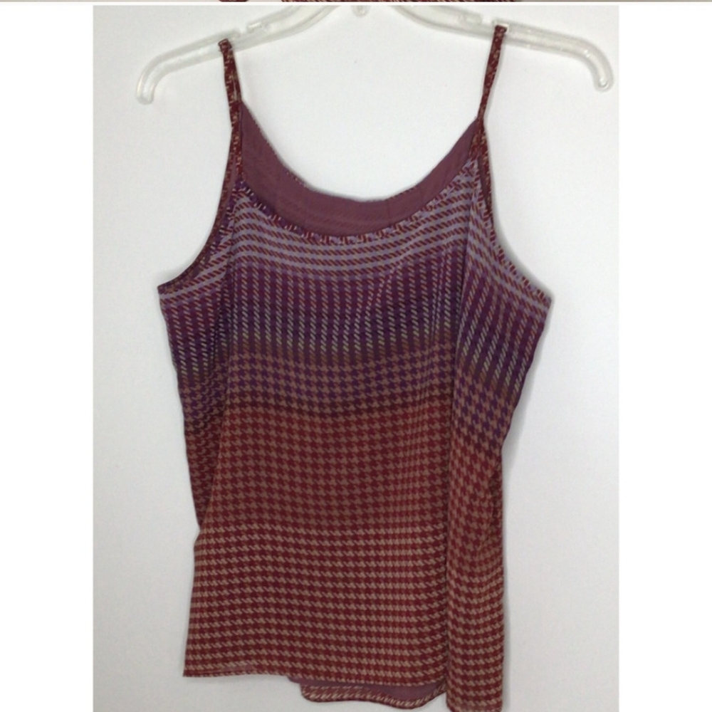 CAbi Autumn Mauve Houndstooth Cami Shades of Purple Lined Style 555 Size XL - Picture 7 of 7
